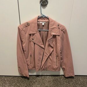 Bar111 pink feaux glossy jacket